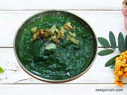 food culture Traditional Uttarakhand Kafuli served hot in a bowl, showcasing authentic Himalayan green curry.