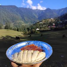 food culture “Traditional Uttarakhand Baadi served with ghee, a simple and wholesome mountain meal.”